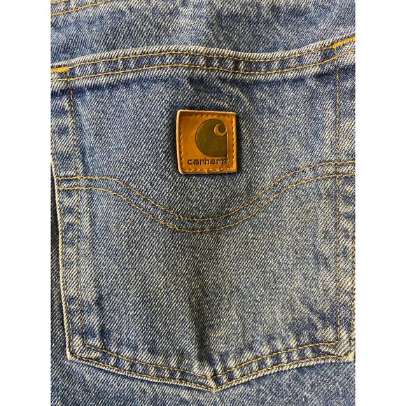 Carhartt Men's Blue Denim Relaxed Fit Jeans Size 34x30 - Picture 4 of 10